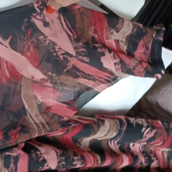 NWT Evri Pink/Brown Fit & Flare Midi Dress 4X - Picture 4 of 9